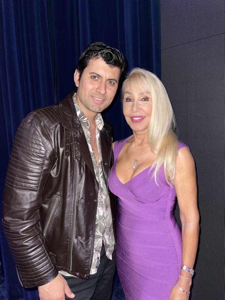 Con Linda Thompson